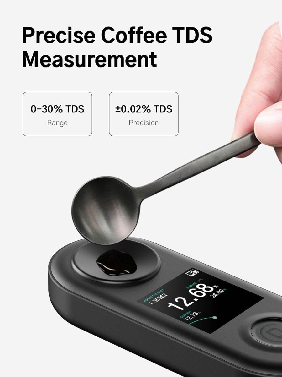 R2 Extract Coffee TDS Refractometer – 0-30% Range, Waterproof, Rechargeable - Shop Coffee Hobby