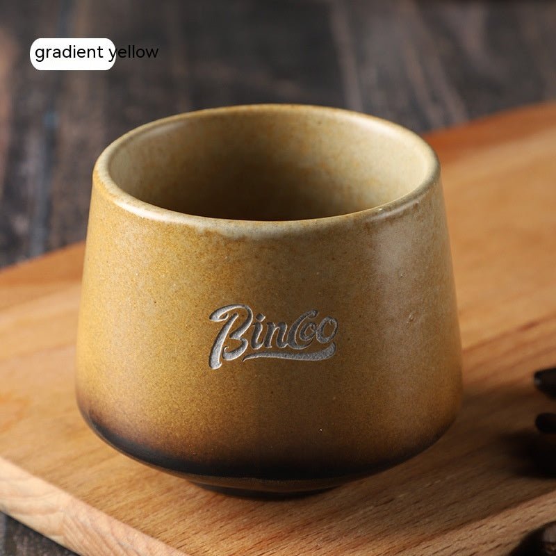 Retro Hand-Glazed Ceramic Espresso Mug, 200ml - Shop Coffee Hobby