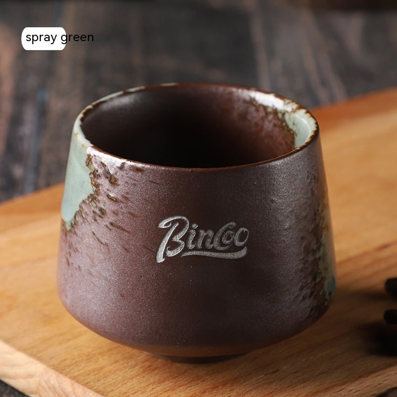 Retro Hand-Glazed Ceramic Espresso Mug, 200ml - Shop Coffee Hobby