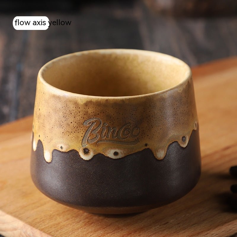 Retro Hand-Glazed Ceramic Espresso Mug, 200ml - Shop Coffee Hobby