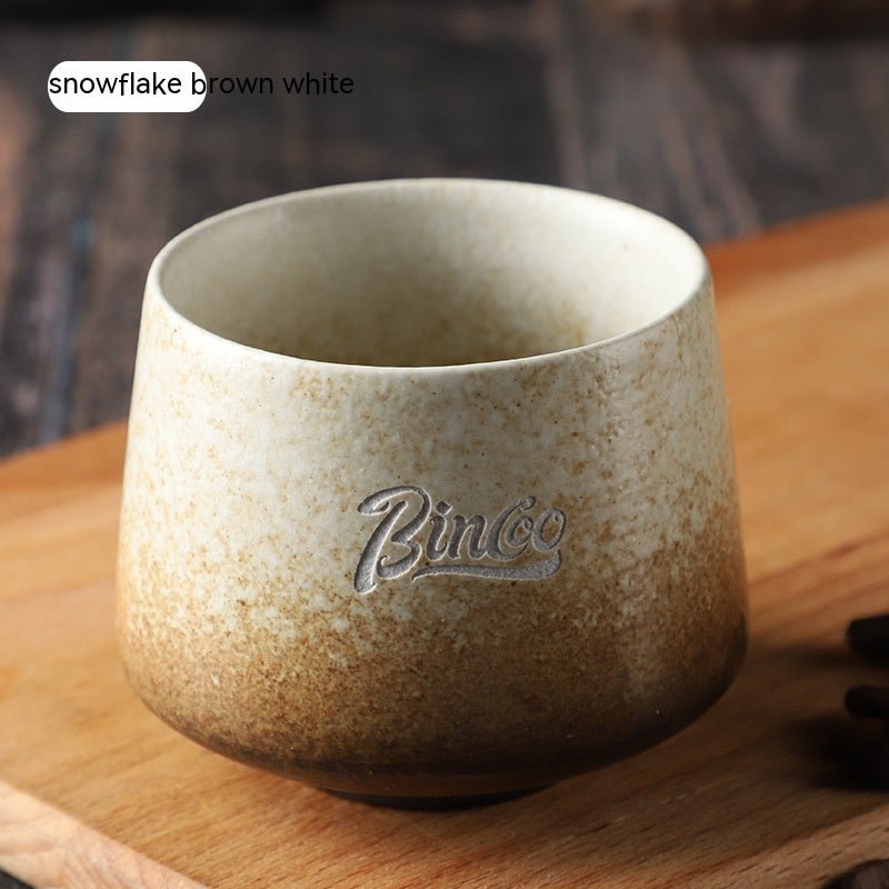Retro Hand-Glazed Ceramic Espresso Mug, 200ml - Shop Coffee Hobby