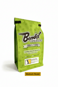 Bendix Coffee Roasters South Bend Blend — Medium Roast Coffee, 12 oz Whole Bean & 1 lb Whole Bean versions shown.