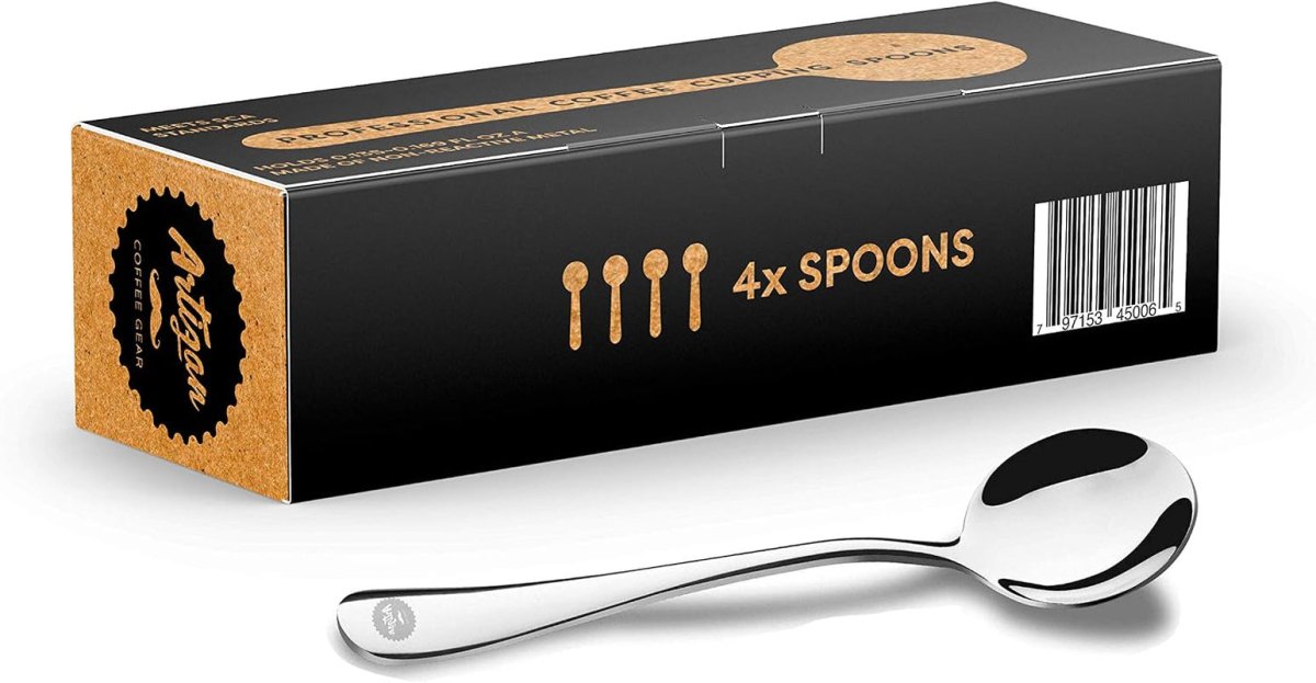 Specialty Coffee Association (SCA) Professional Coffee Cupping Spoon - Stainless Steel (4 Spoons) - Shop Coffee Hobby