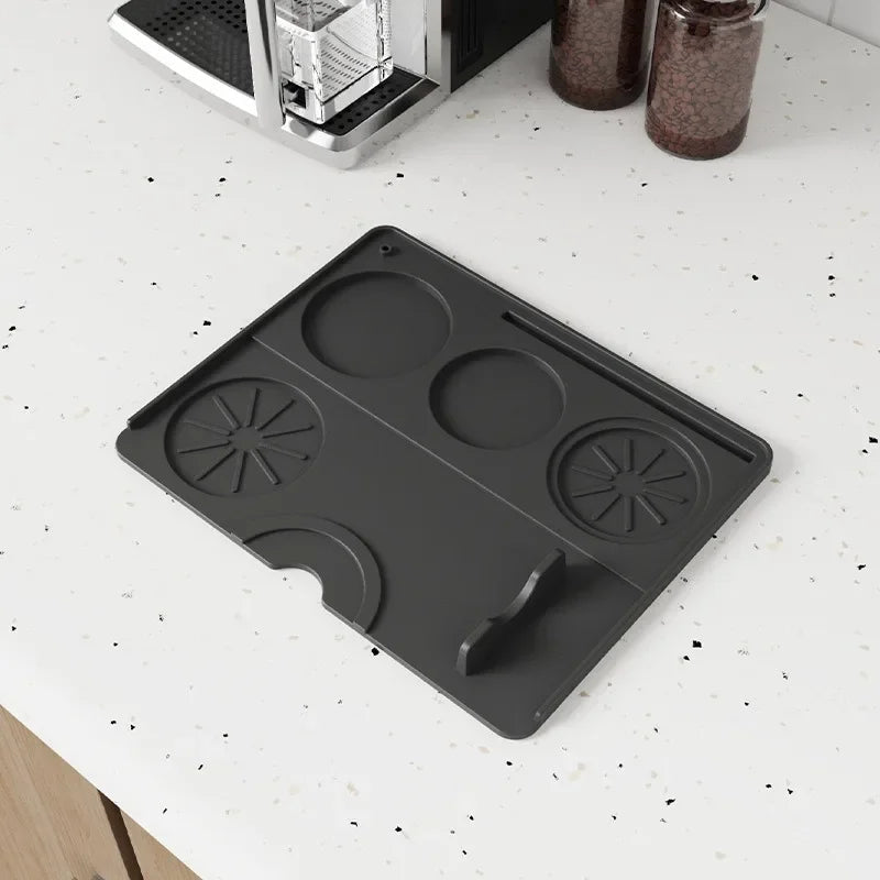 spresso Tamping Mat & Distributor Station – Non‑Slip Silicone Portafilter Pad for Barista Workflow - Shop Coffee Hobby