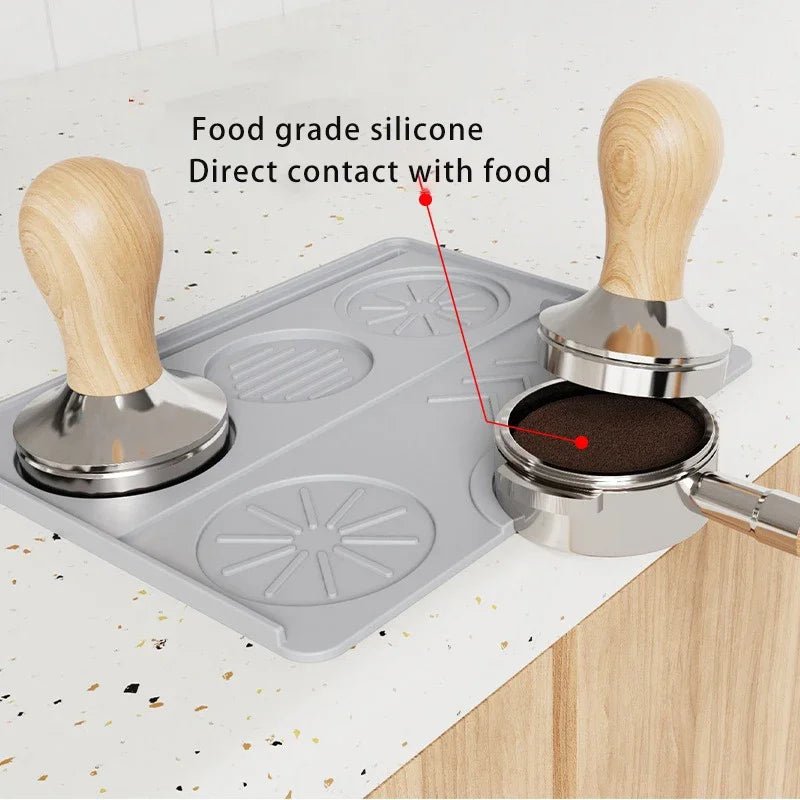 spresso Tamping Mat & Distributor Station – Non‑Slip Silicone Portafilter Pad for Barista Workflow - Shop Coffee Hobby