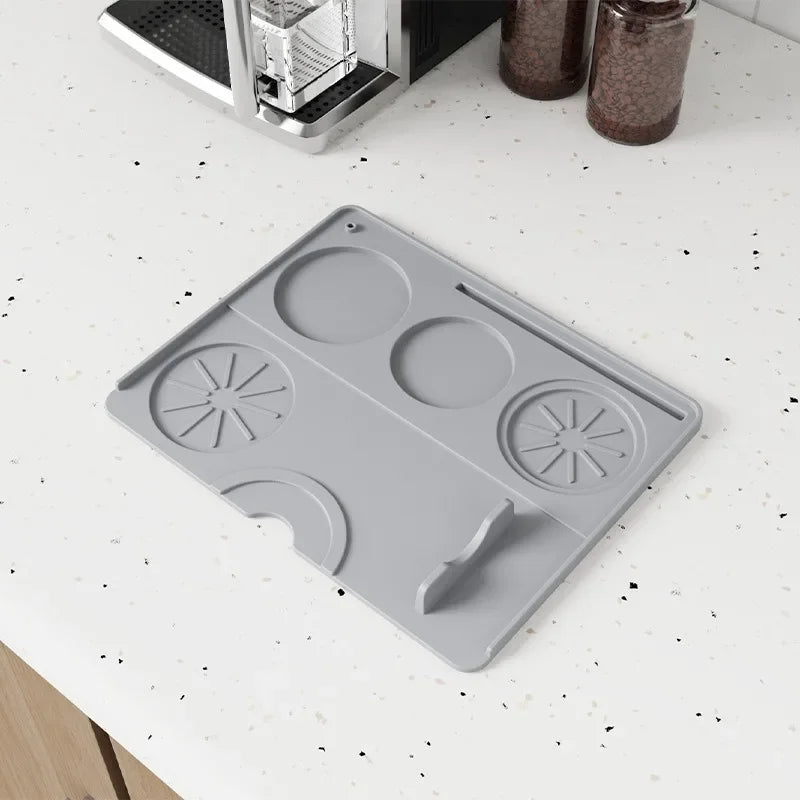 spresso Tamping Mat & Distributor Station – Non‑Slip Silicone Portafilter Pad for Barista Workflow - Shop Coffee Hobby