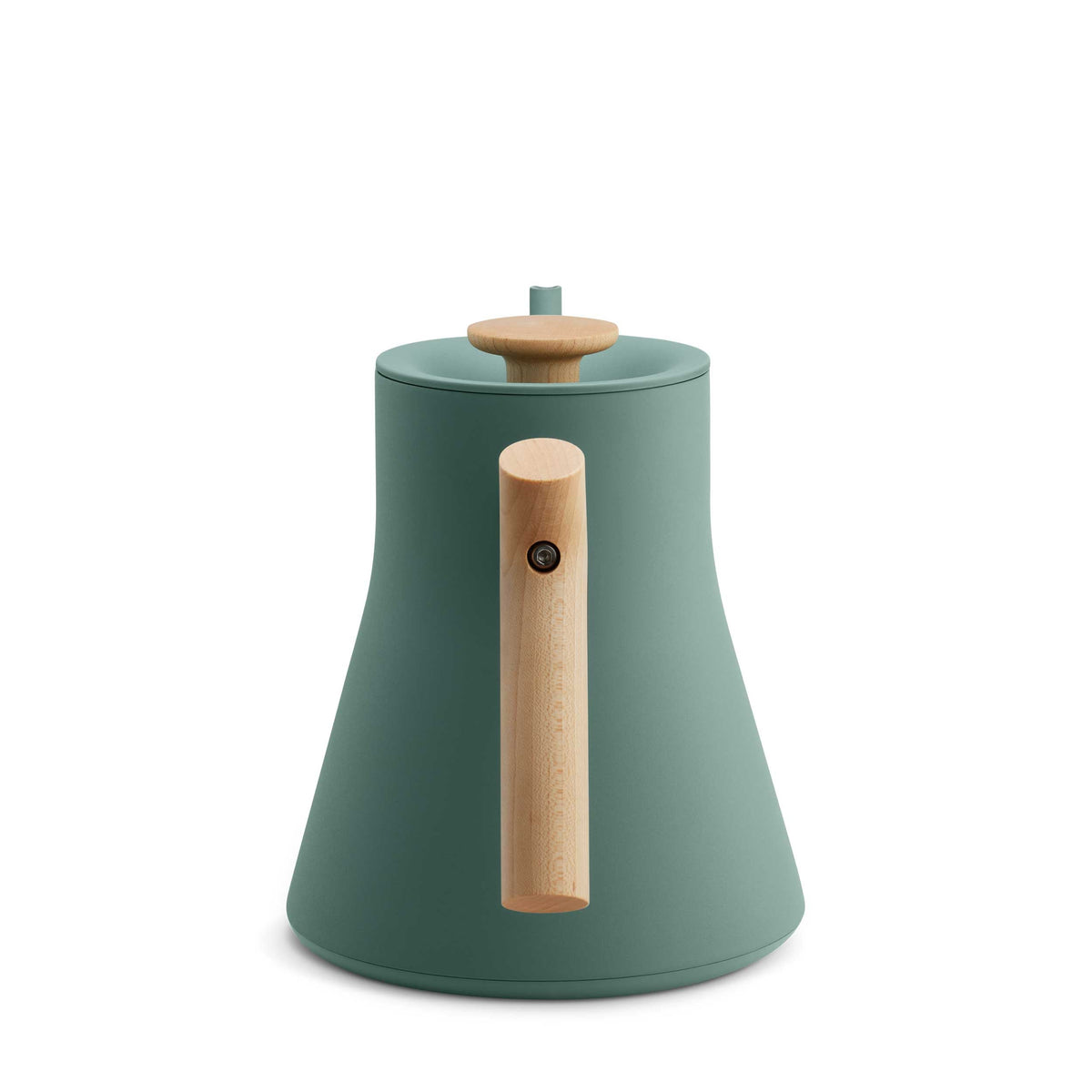 Smoke Green & Maple version of the Fellow Stagg EKG Pro Gooseneck Kettle