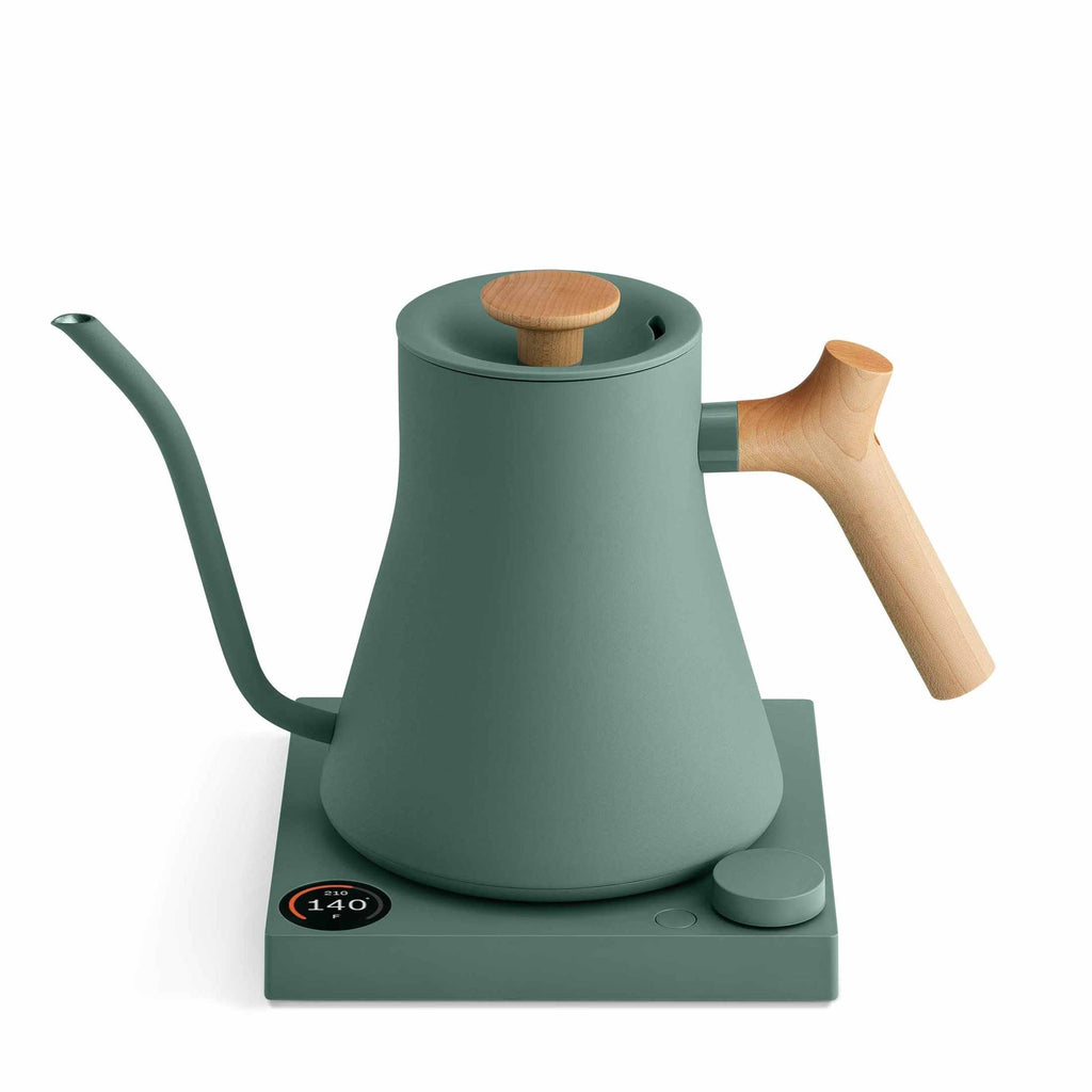 Fellow Stagg EKG Pro Gooseneck Kettle in Smoke Green & Maple