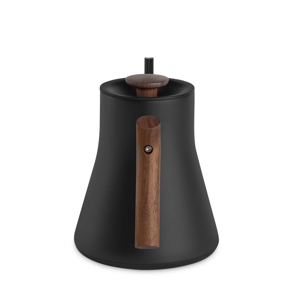 Matte Black & Walnut version of the Fellow Stagg EKG Pro Gooseneck Kettle