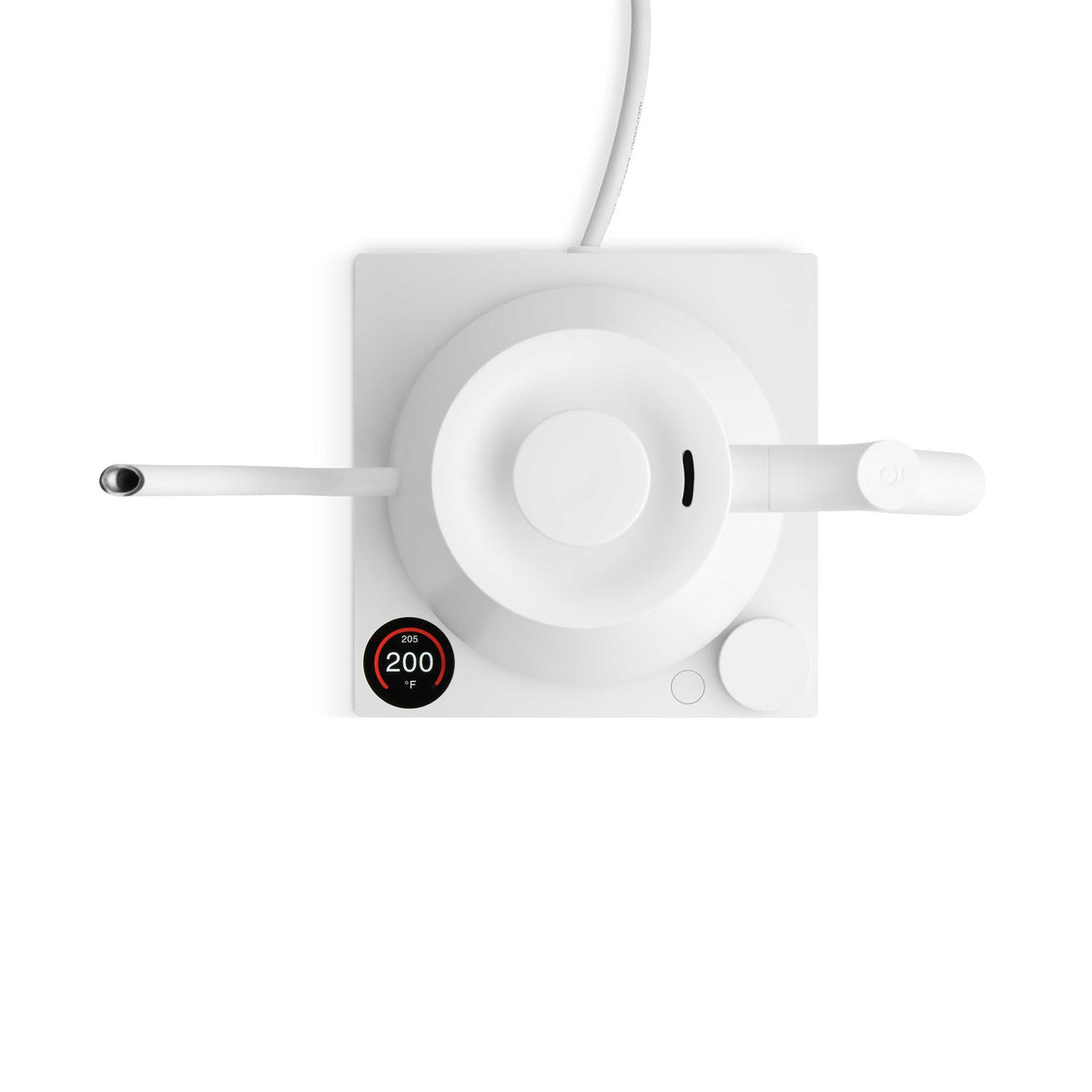 Matte White version of the Fellow Stagg EKG Pro Electric Gooseneck Kettle