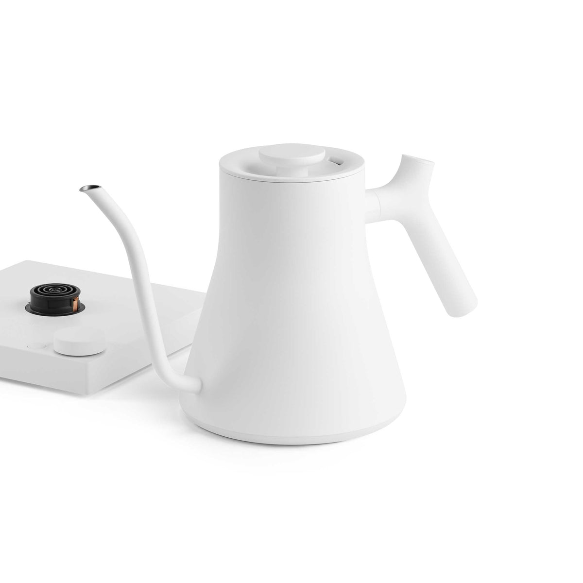 Matte White version of the Fellow Stagg EKG Pro Electric Gooseneck Kettle