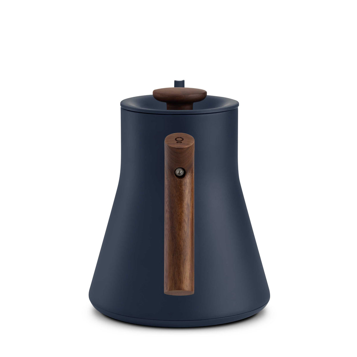 Stone Blue & Walnut version of the Fellow Stagg EKG Pro Gooseneck Kettle