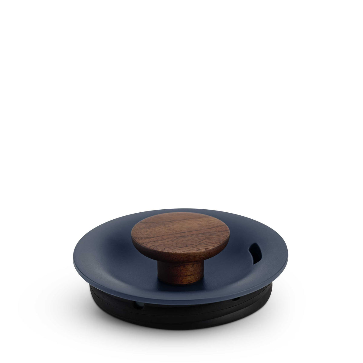 Stone Blue & Walnut version of the Fellow Stagg EKG Pro Gooseneck Kettle.