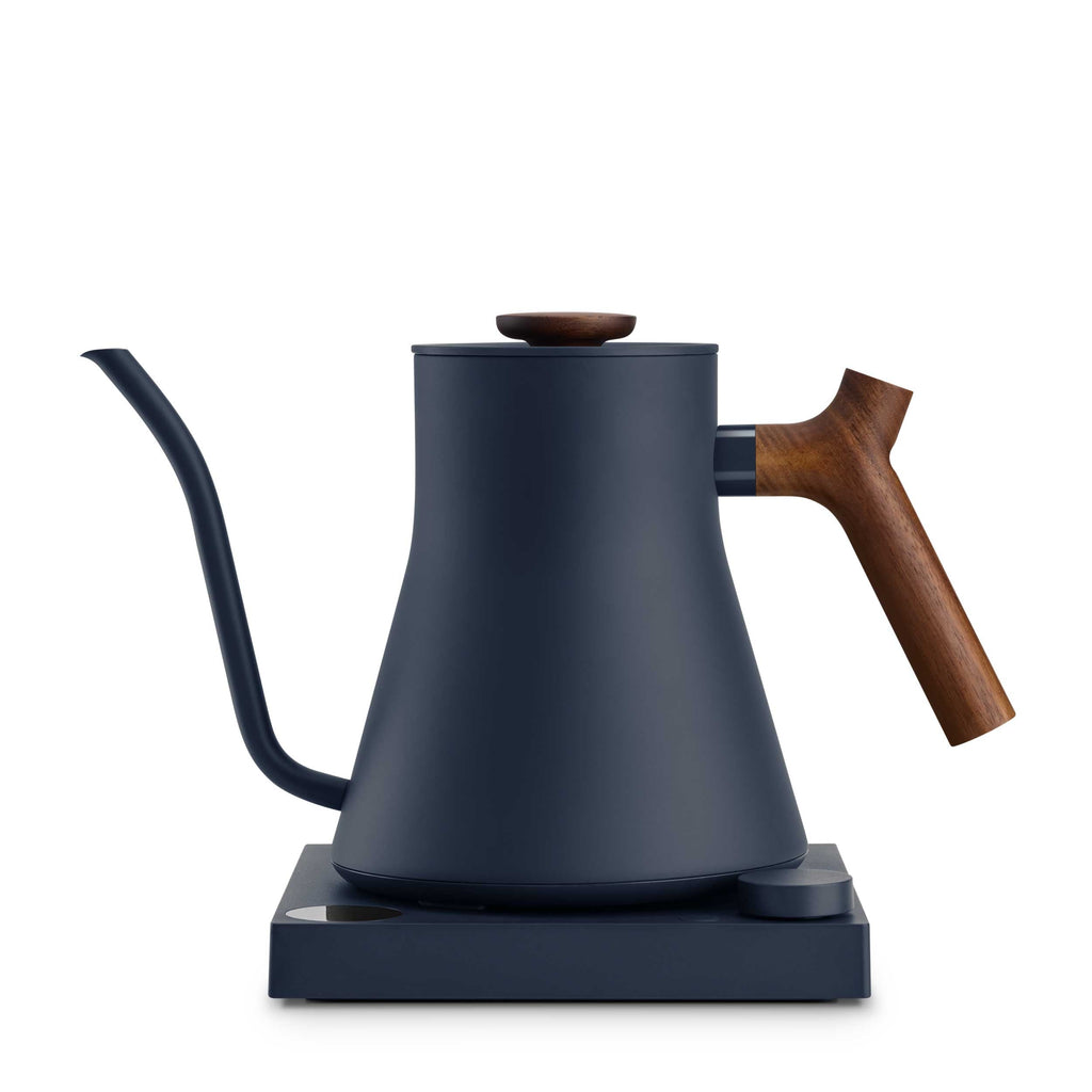 Espresso Parts Fellow Stagg EKG Pro Gooseneck Kettle in Stone Blue & Walnut