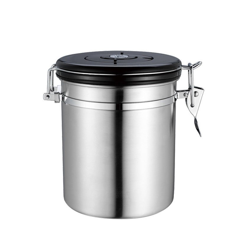 Stainless Steel Airtight Tank Coffee Bean Coffee Powder Preservation Tank - Shop Coffee Hobby
