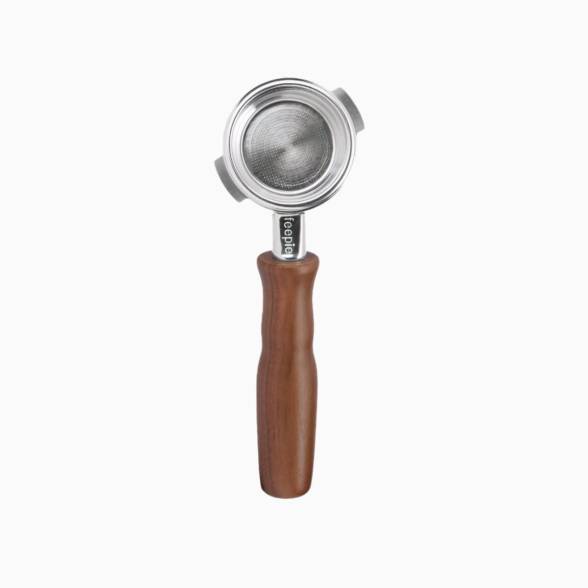Stainless Steel Bottomless Portafilter with Walnut Handle - Shop Coffee Hobby