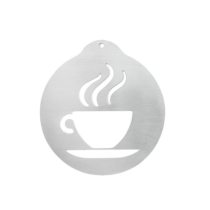 Stainless Steel Latte Art Stencil Set, 5-Piece - Shop Coffee Hobby