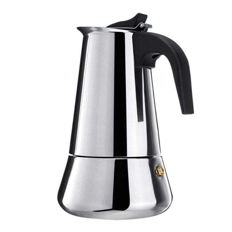 Alchemy Harvest Coffee Stainless Steel Moka Pot, 100–450ml