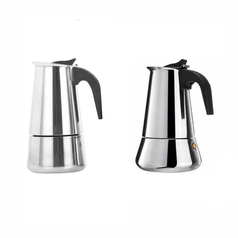 100–600ml Stainless Steel Moka Pot for coffee brewing