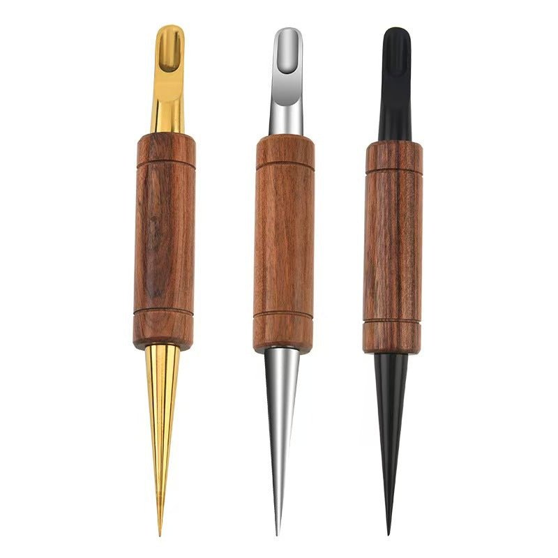 Stainless Steel Solid Wood Rosewood Coffee Latte Art Needle - Shop Coffee Hobby