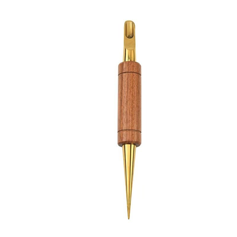 Stainless Steel Solid Wood Rosewood Coffee Latte Art Needle - Shop Coffee Hobby