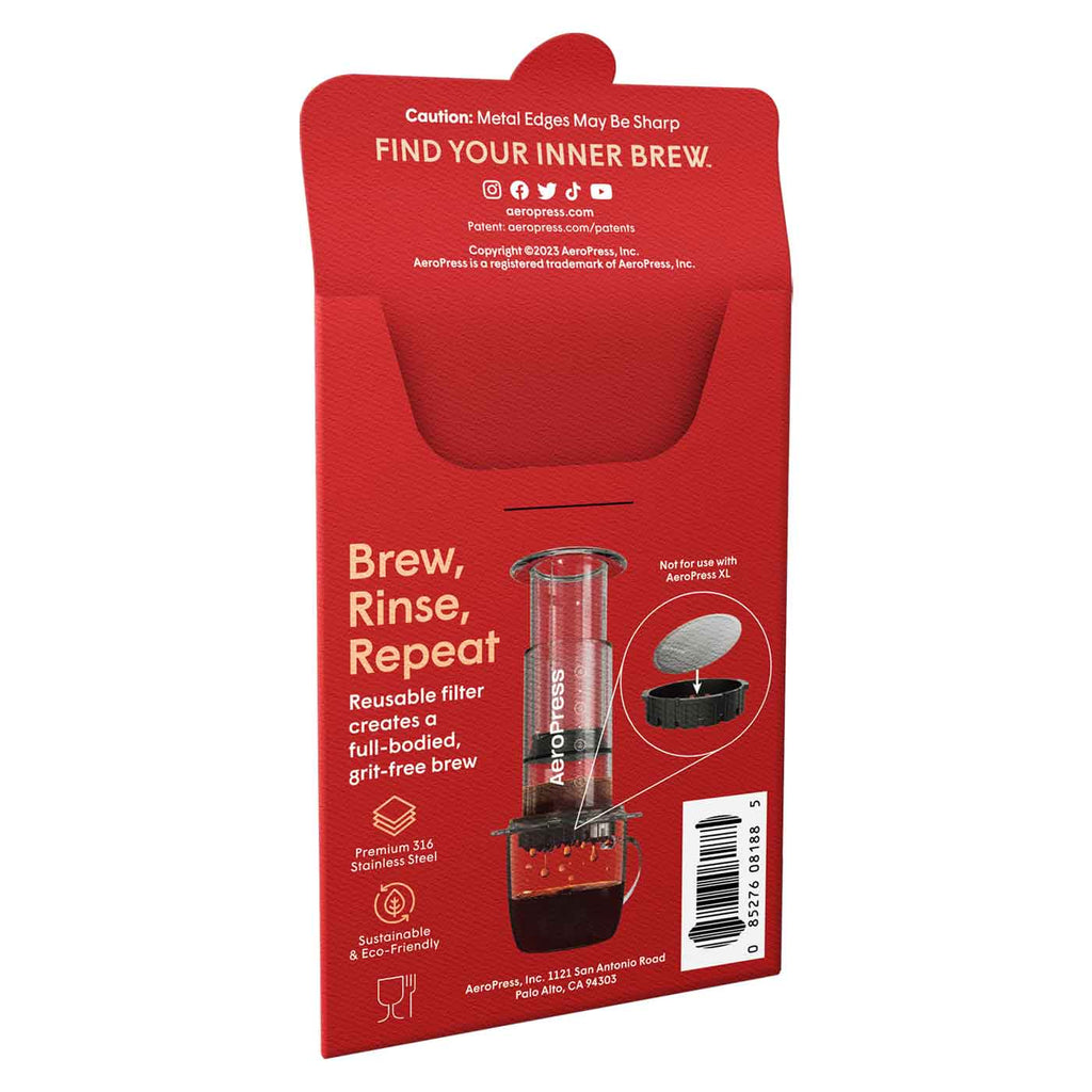 316 Stainless Steel AeroPress Standard Reusable Coffee Filter