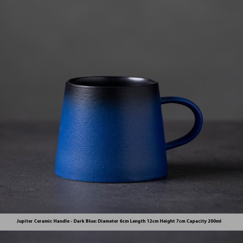 Stoneware Latte Cup with Ball Handle & Base, 200ml - Shop Coffee Hobby