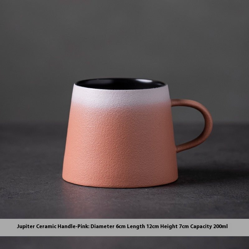 Stoneware Latte Cup with Ball Handle & Base, 200ml - Shop Coffee Hobby