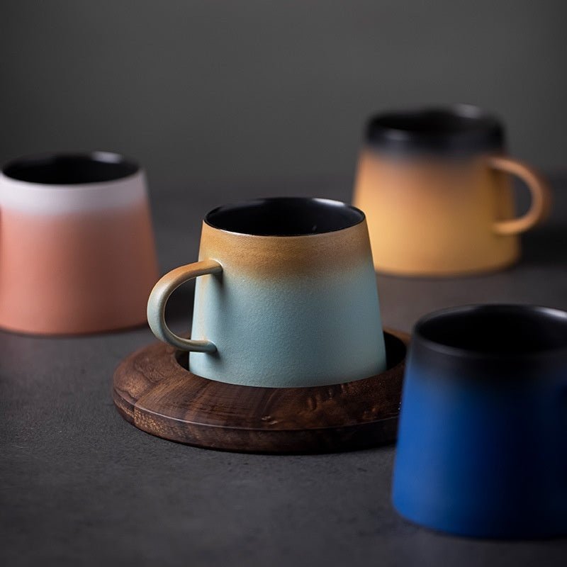 Stoneware Latte Cup with Ball Handle & Base, 200ml - Shop Coffee Hobby
