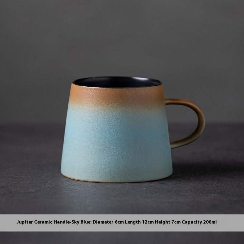 Stoneware Latte Cup with Ball Handle & Base, 200ml - Shop Coffee Hobby