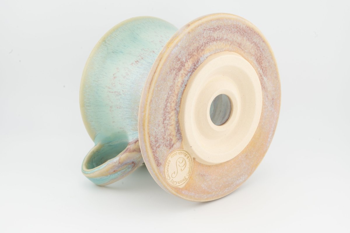 Swan City Ceramics V60 Pour-Over Coffee Dripper – Handmade Ceramic Cone Brewer - Shop Coffee Hobby
