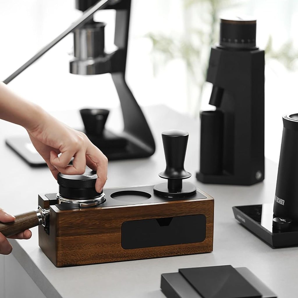 Tamper Tool Espresso 58Mm, Coffee Tamper with Spring Loaded, Auto-Rebound, 58.35Mm Espresso Press Tamper Tool for 58Mm Espresso Machine, Auto-Leveling Tamper without Tilting,T6101-Os - Shop Coffee Hobby