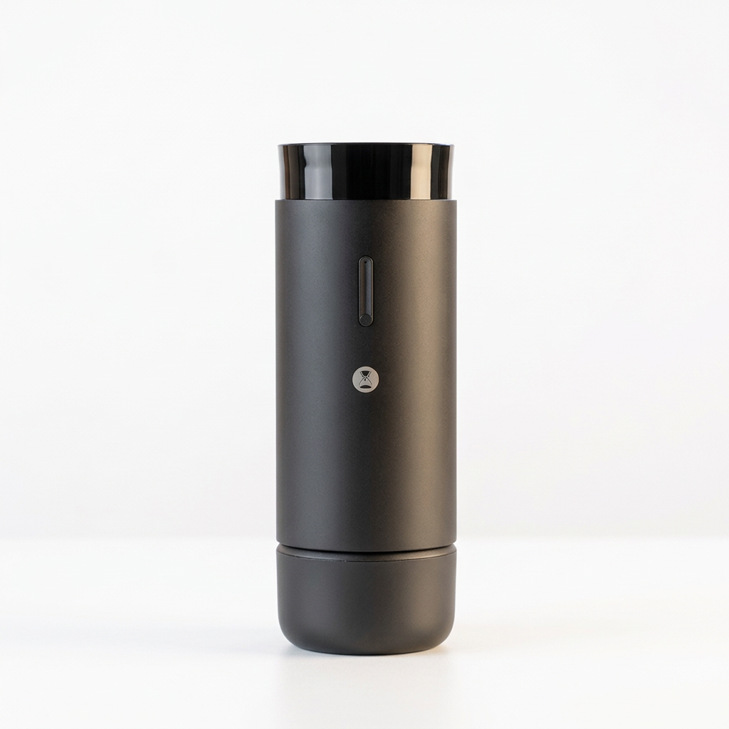TIMEMORE portable grinder centered on a bright white studio background