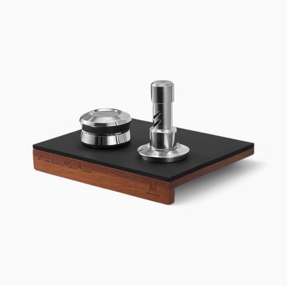 Titan Four-Spring Tamper & Distributor — Adjustable 25–35 lb | Gravity Distribution | 90° Stop | 51–58mm - Shop Coffee Hobby