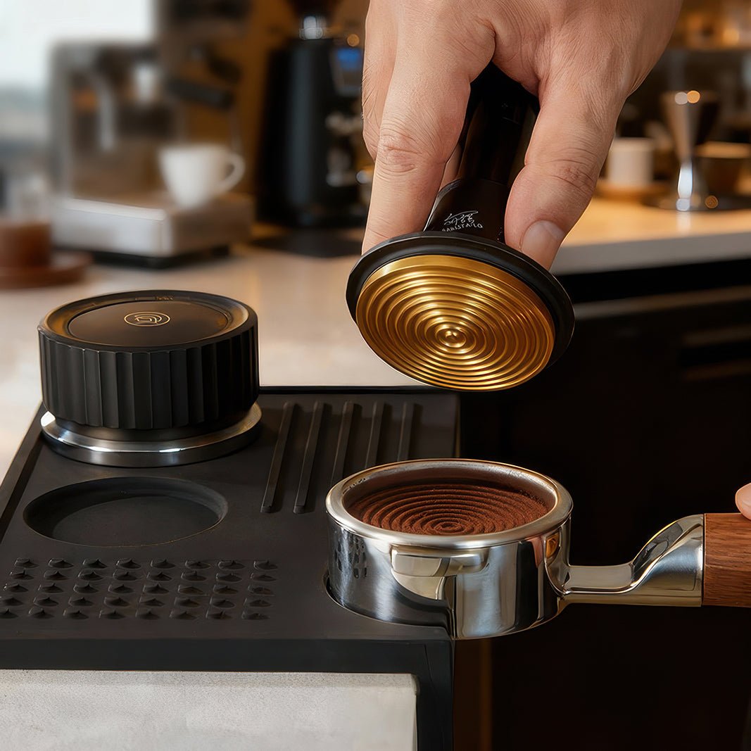 Titanium Spring-Loaded Espresso Tamper - Shop Coffee Hobby