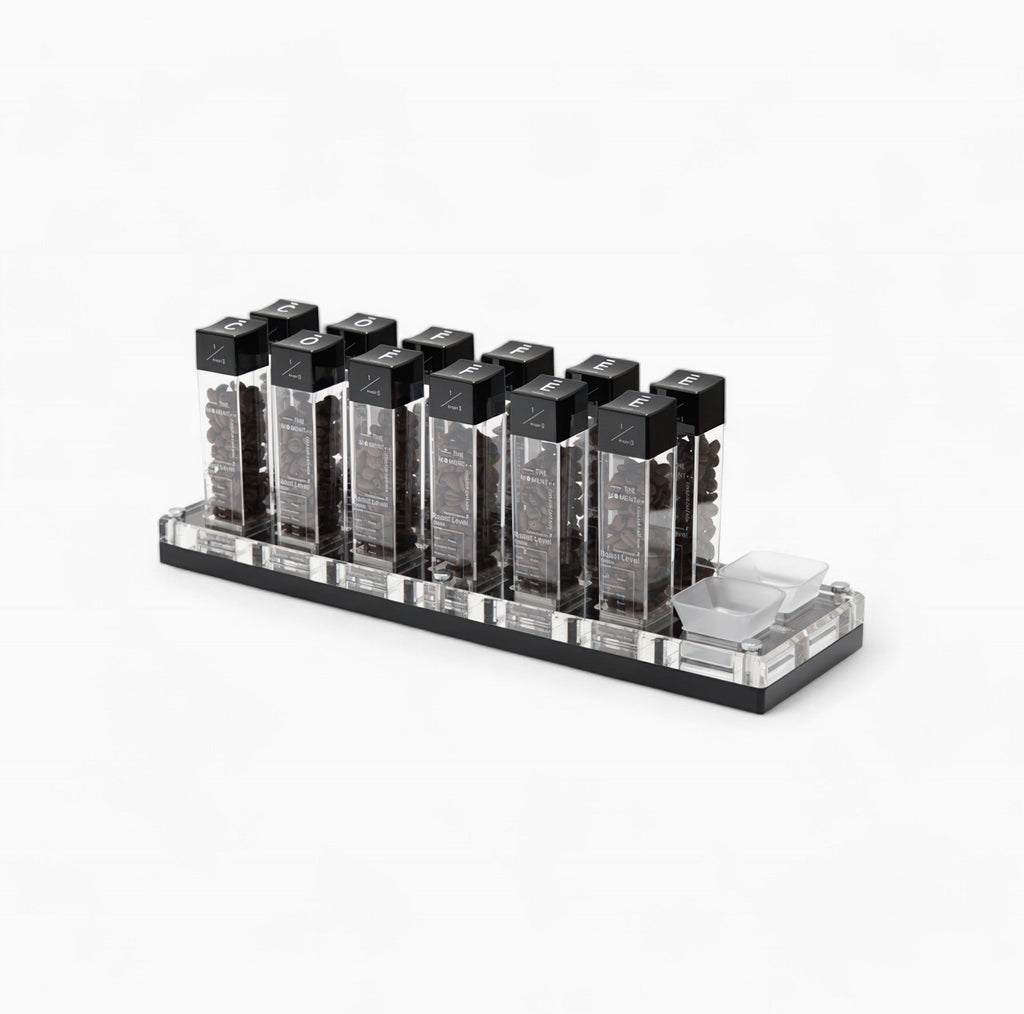 Premium Tubes Coffee Bean Cellars With Stand