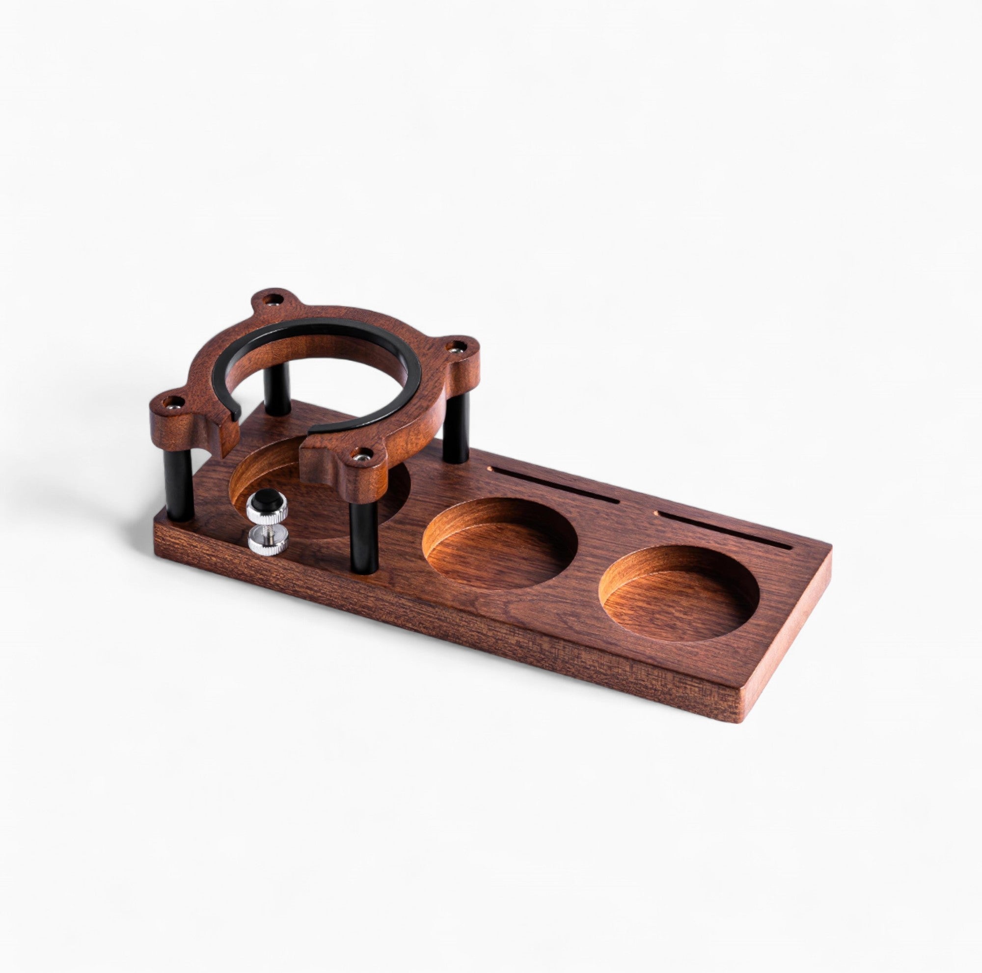 Sapele Wood Espresso Tamper Holder - Shop Coffee Hobby