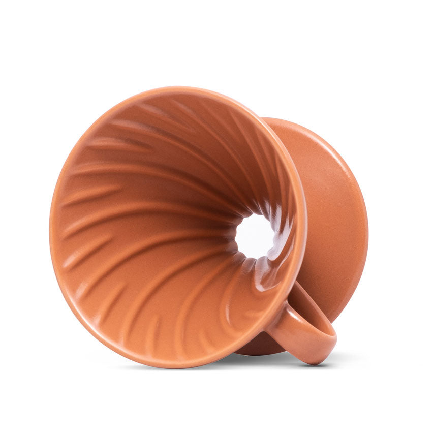 Ceramic V60 02 Dripper in Canyon version for pour-over coffee
