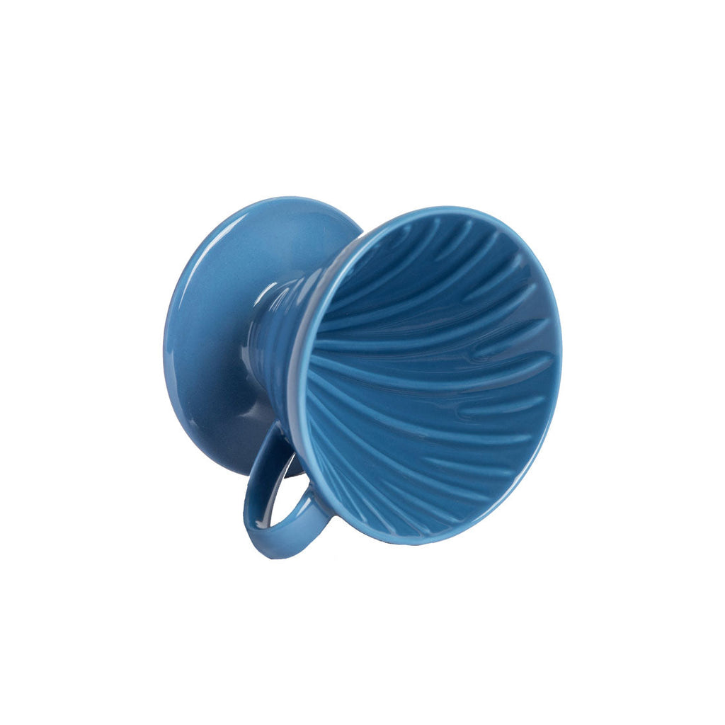 Light Blue Hario V60 02 Ceramic Pour-Over Coffee Dripper