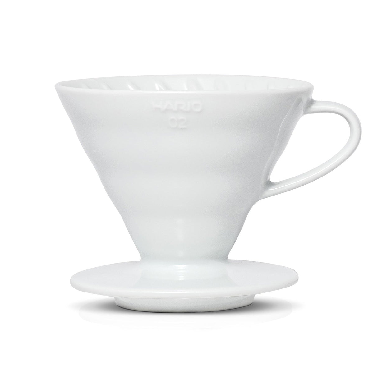 02 version, white ceramic Hario V60 dripper