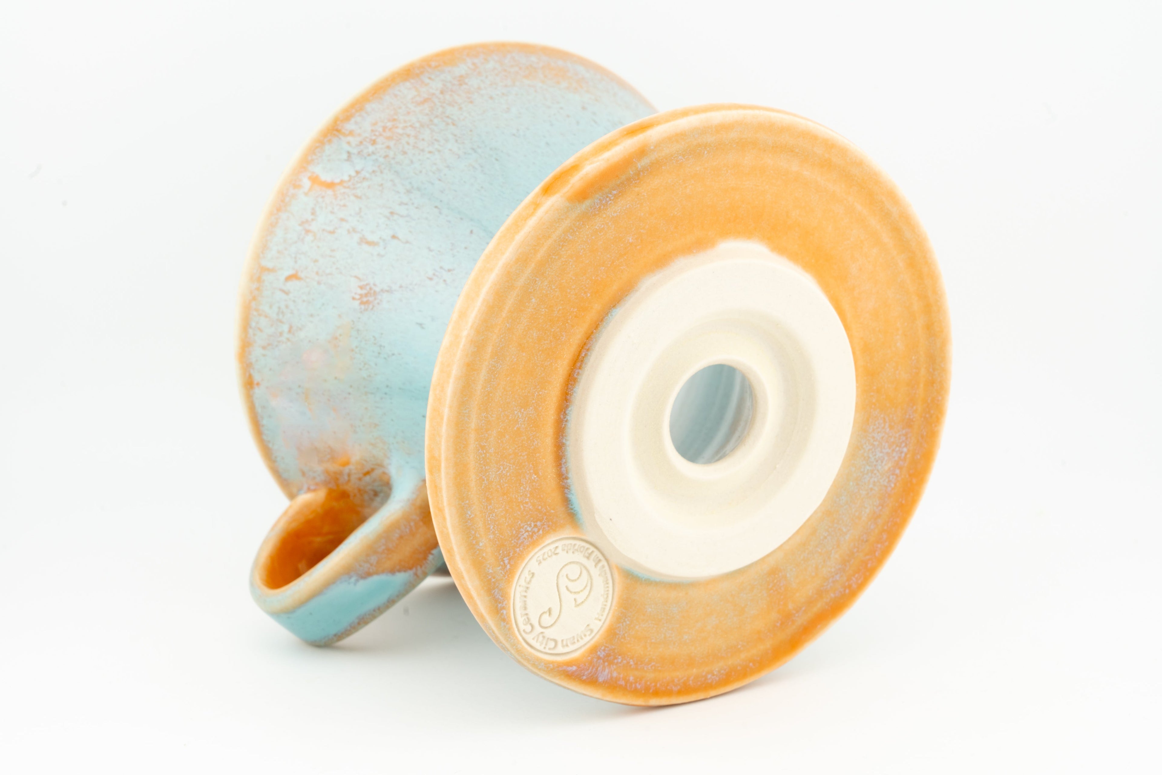 Swan City Ceramics V60 Pour-Over Coffee Dripper – Handmade Ceramic Cone Brewer