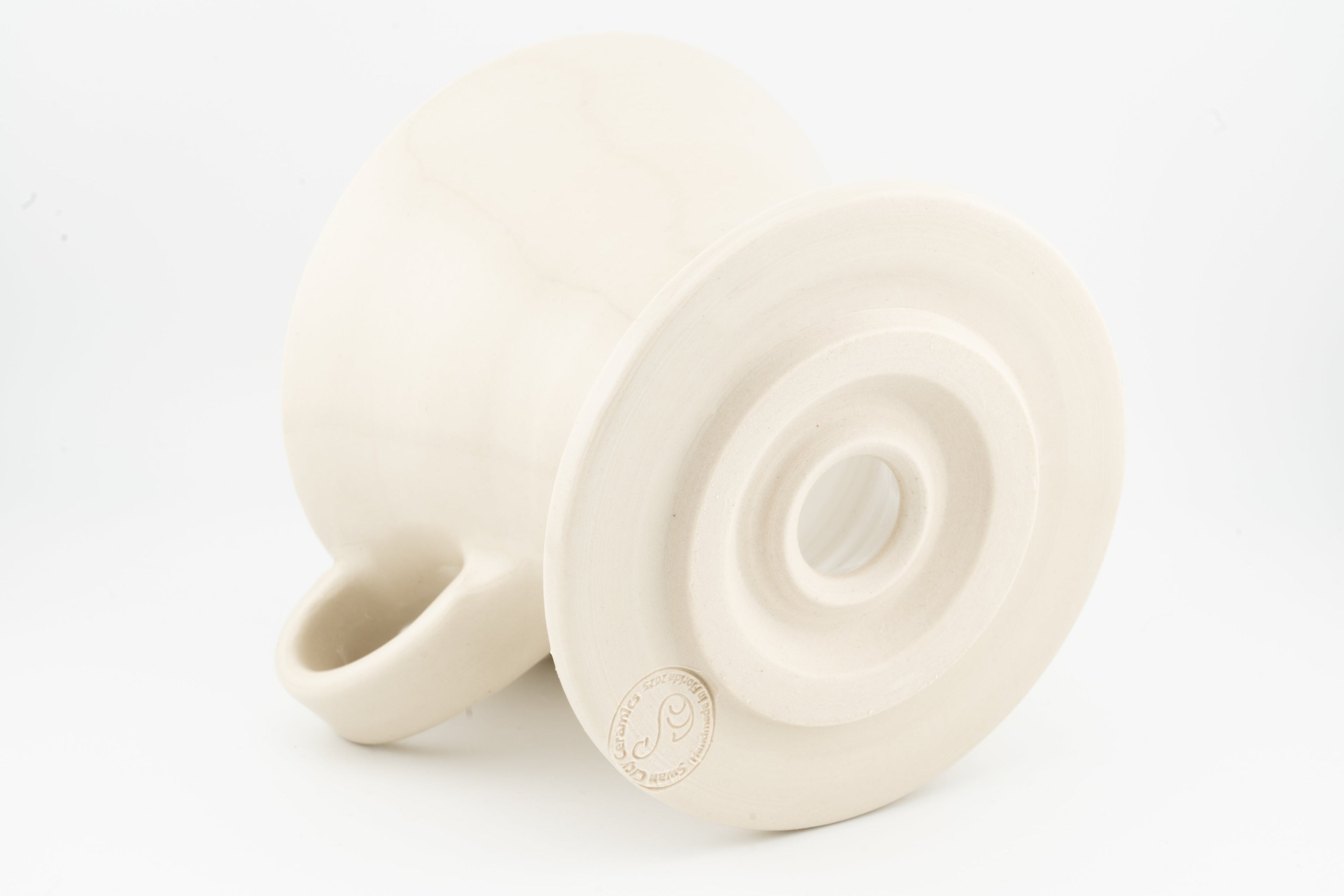 Swan City Ceramics V60 Pour-Over Coffee Dripper – Handmade Ceramic Cone Brewer