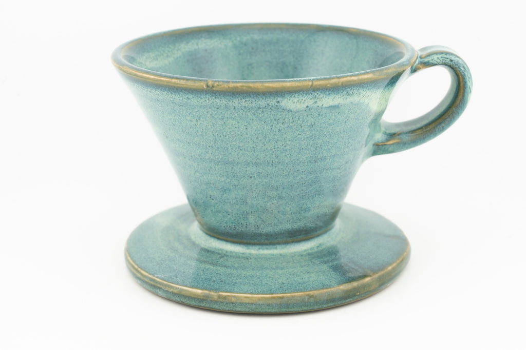 Swan City Ceramics V60 Pour-Over Coffee Dripper – Handmade Ceramic Cone Brewer