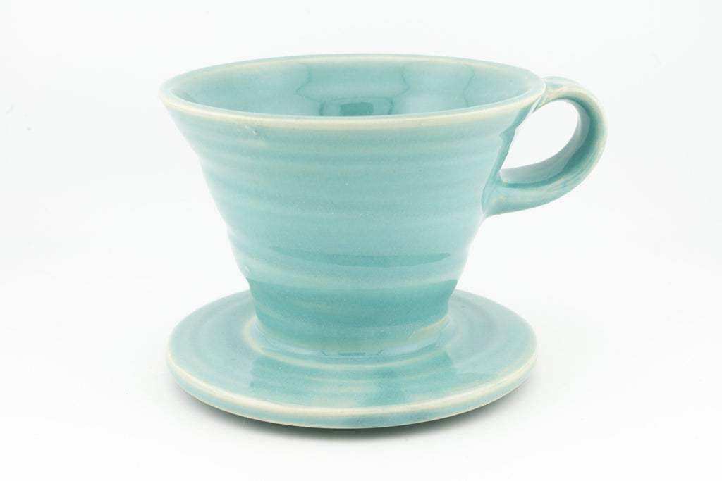 Swan City Ceramics V60 Pour-Over Coffee Dripper – Handmade Ceramic Cone Brewer
