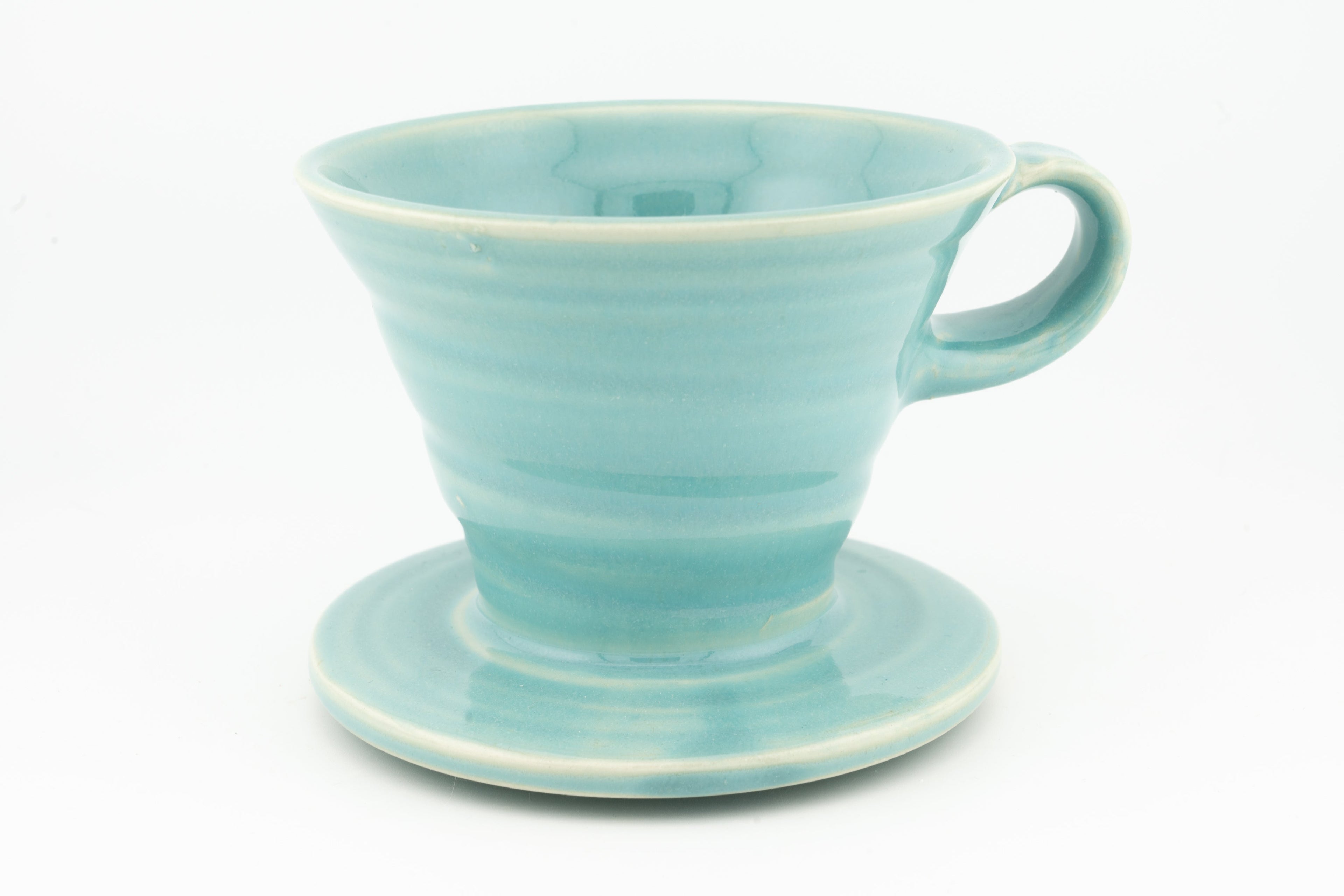 Swan City Ceramics V60 Pour-Over Coffee Dripper – Handmade Ceramic Cone Brewer