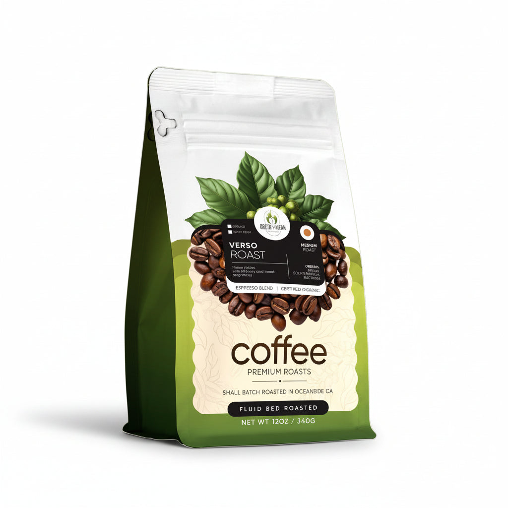 Verso Roast – Medium Espresso Blend for Home Baristas | Green to Mean Coffee - Shop Coffee Hobby