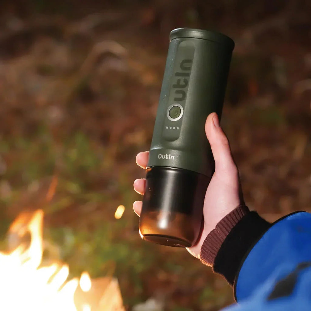 OutIn Nano Portable Electric Espresso Maker – Forest Green