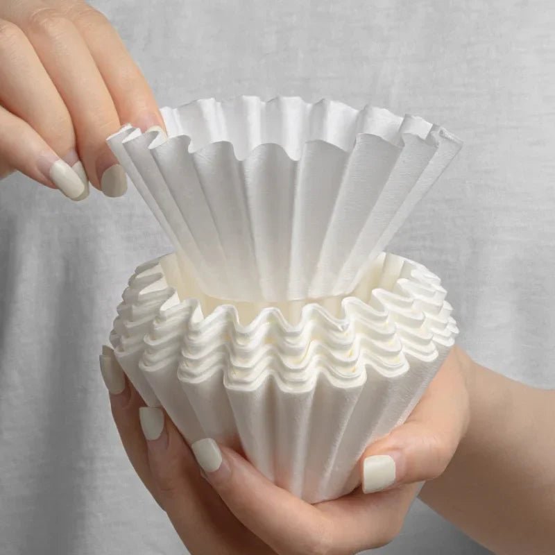Vivalo Kraft Paper Coffee Filter Cups – Bowl-Shape Origami-Style Drip Filters (50-Pack) - Shop Coffee Hobby