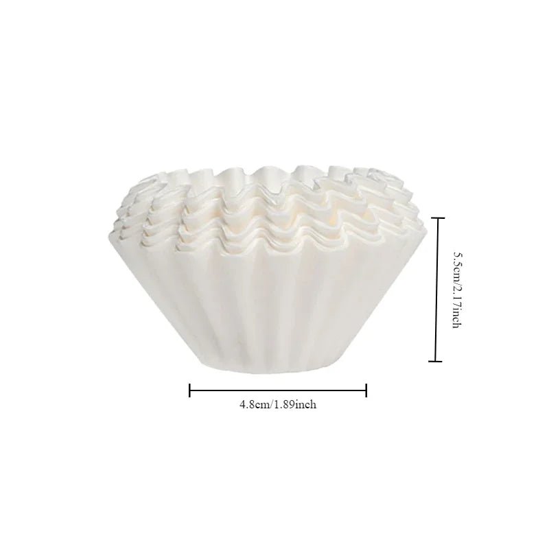 Vivalo Kraft Paper Coffee Filter Cups – Bowl-Shape Origami-Style Drip Filters (50-Pack) - Shop Coffee Hobby