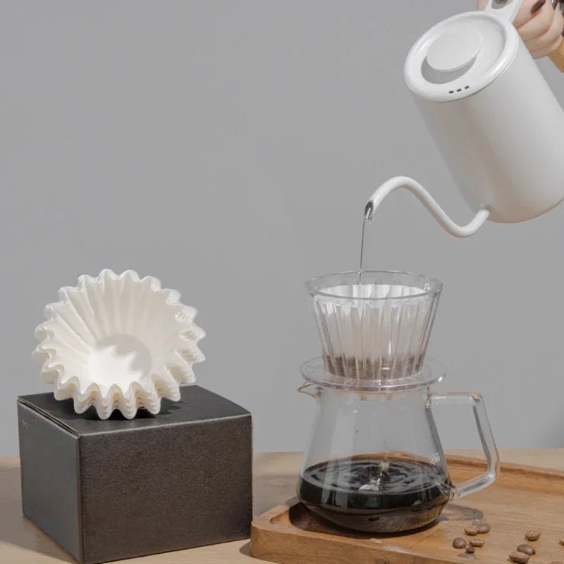 Vivalo Kraft Paper Coffee Filter Cups – Bowl-Shape Origami-Style Drip Filters (50-Pack) - Shop Coffee Hobby